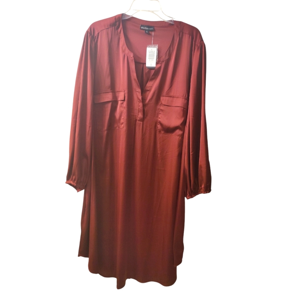 Torrid Rust Midi Dress